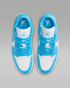 Nike WMNS Air Jordan 1 Low "White/Dark Powder Blue" DC0774-104 [US 5-12]