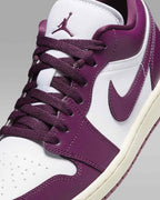 Nike WMNS Air Jordan 1 Low "White/Sail/Bordeaux" DC0774-161 Women's [US5-12]