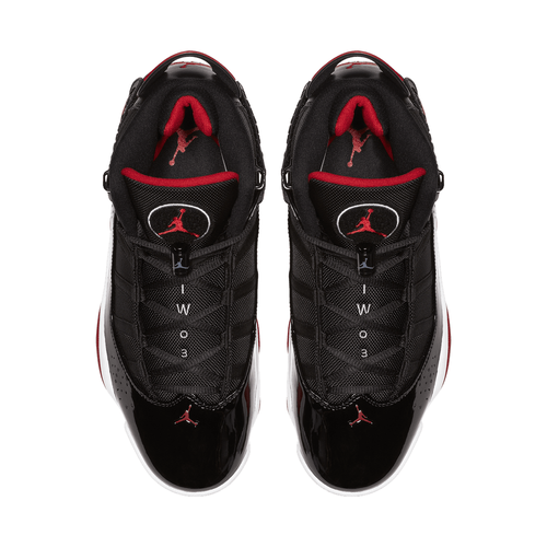 Nike Air Jordan 6 Rings Black Varsity Red 322992-062 Men's Size