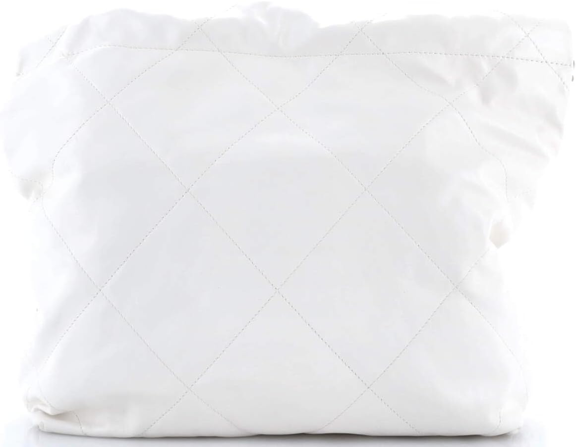 Chanel, 22 Chain Hobo Quilted Calfskin Small, White