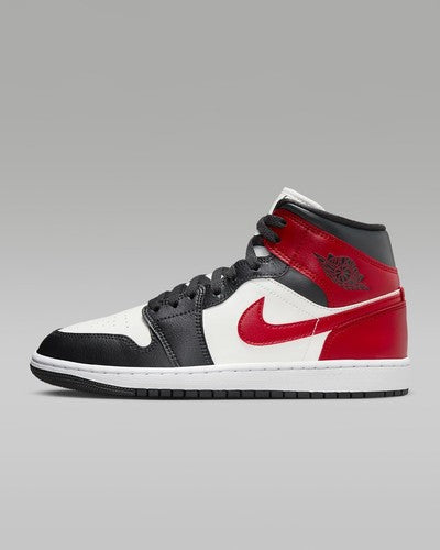 Nike WMNS Air Jordan 1 Mid "Black Toe" BQ6472-160 Womens Sneakers [US 5-12]