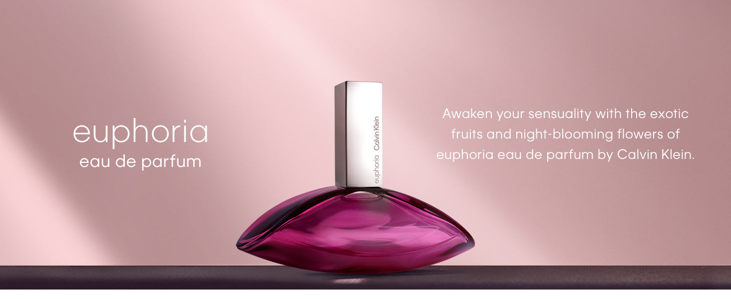 Calvin Klein Euphoria Eau de Parfum – Chypre Women's Perfume – With Notes of Pomegranate, Black Orchid, Lotus Blossom & Mahogany Wood – Long Lasting Fragrance