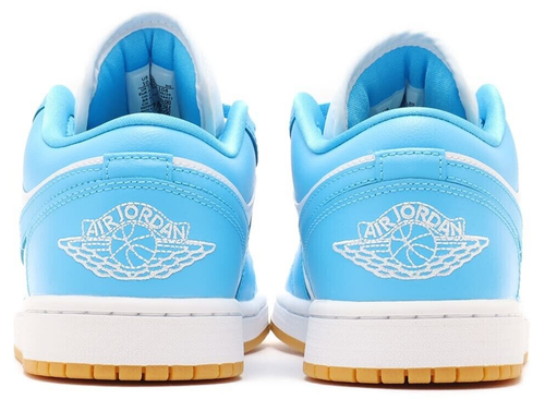Nike Air Jordan 1 Low White Gum Dark Powder Blue DC0774-104 Women's Size