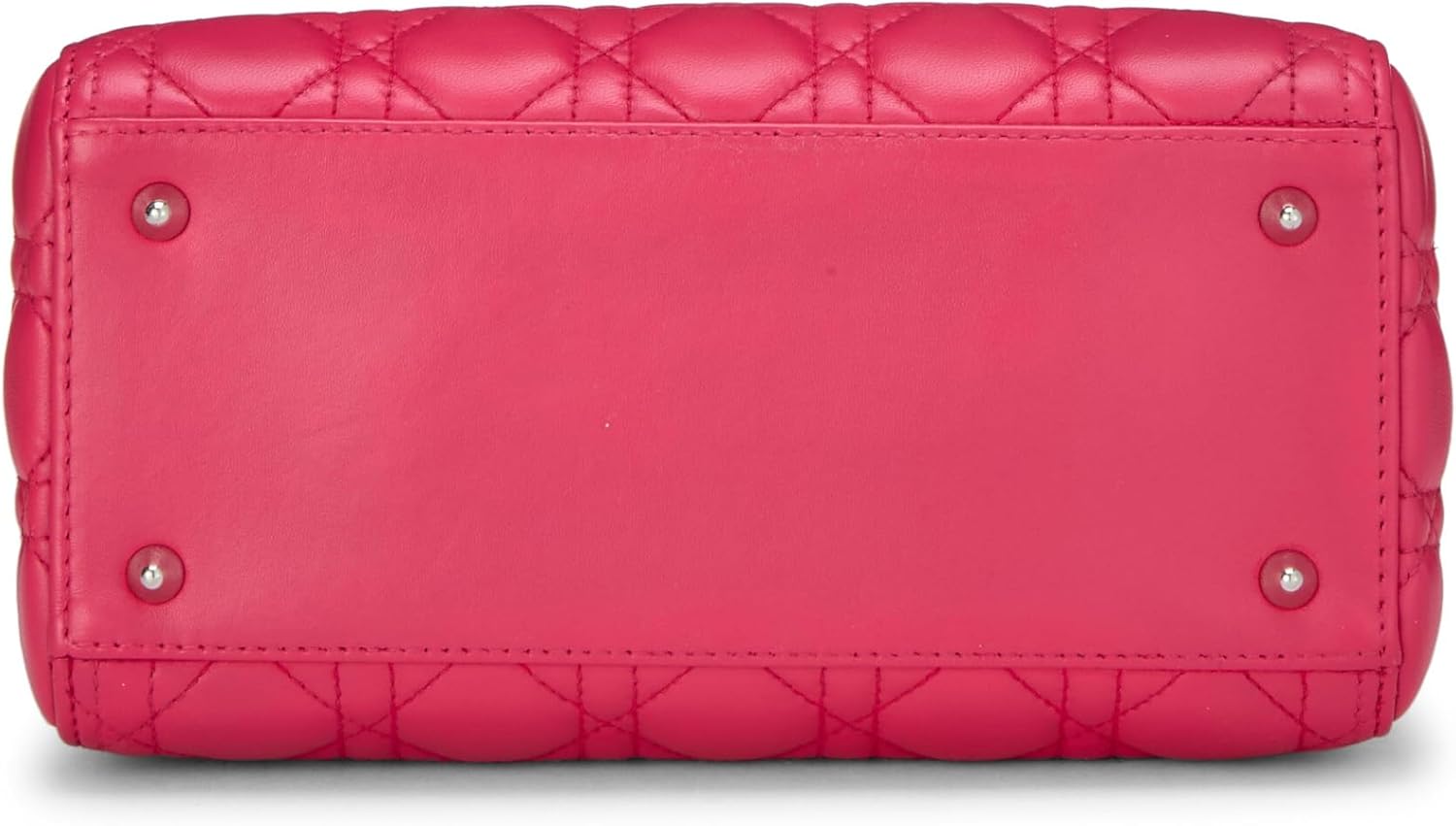Dior, Pink Cannage Quilted Lambskin Lady Dior Medium, Pink