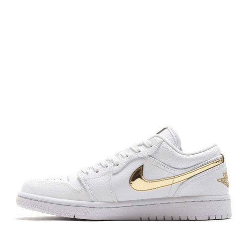 Nike WMNS AIR JORDAN 1 LOW SE "WHITE/GOLD" CZ4776-100 Sneakers [US 5-12]