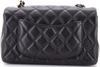 Chanel, Classic Single Flap Bag Quilted Lambskin Mini, Black