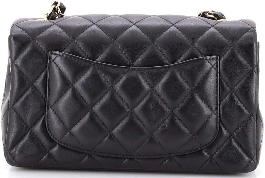 Chanel, Classic Single Flap Bag Quilted Lambskin Mini, Black