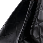 Chanel, Classic Double Flap Bag Quilted Lambskin Jumbo, Black