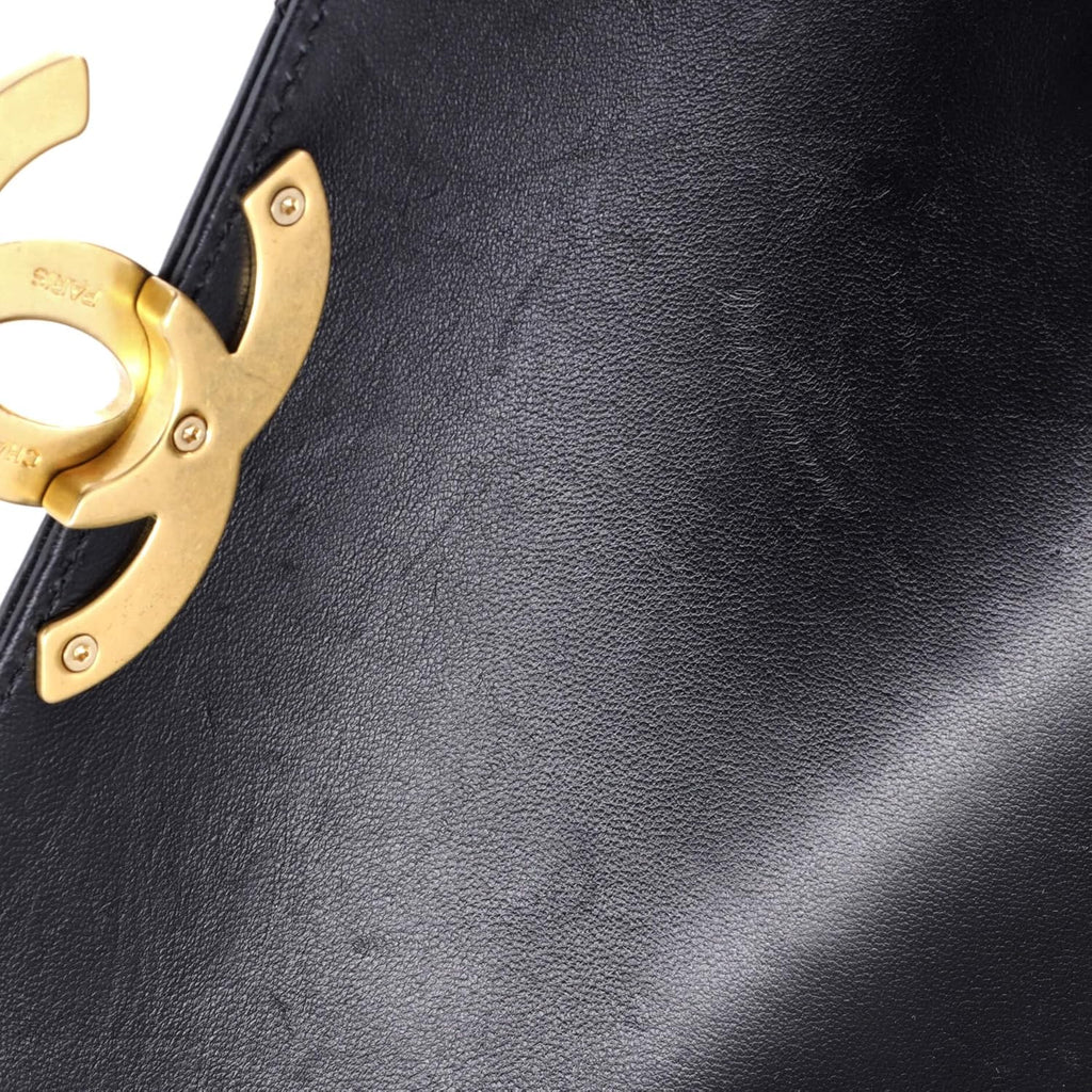 Chanel, Giant CC Chain Pocket Flap Bag Quilted Lambskin Small, Black