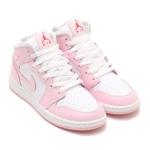 Nike Air Jordan 1 Mid Pink Foam Valentines Day DQ8423-608 GS & Women's Size