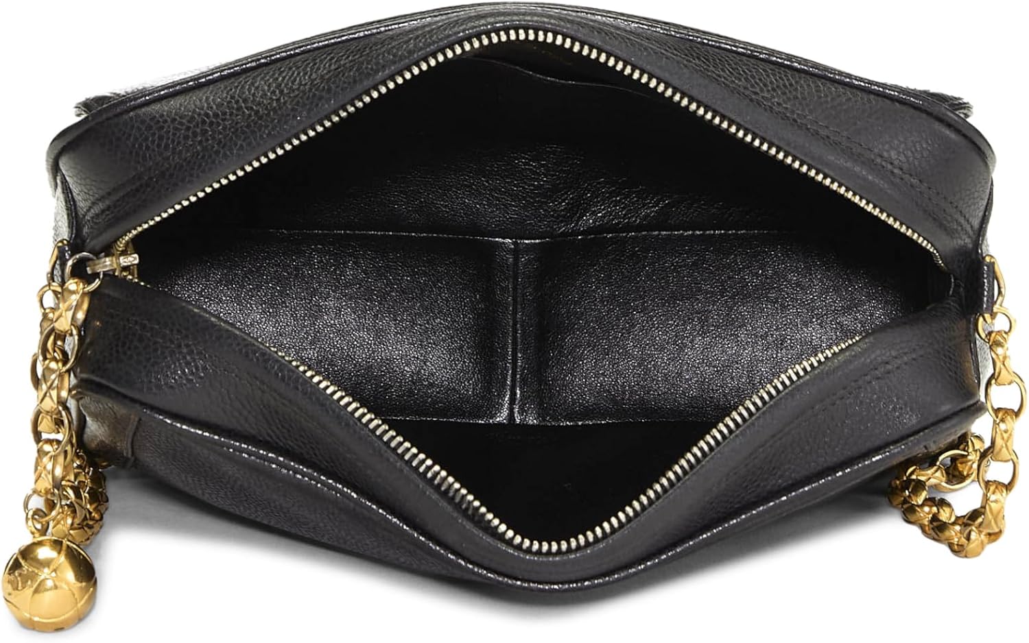 Chanel, Black Caviar Pocket Camera Bag Medium, Black
