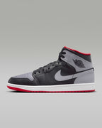 Nike Air Jordan 1 Mid "Black/Fire Red/White/Cement Gray" DQ8426-103 [U 7-13]