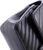 Chanel, Classic Double Flap Bag Chevron Lambskin Small, Black
