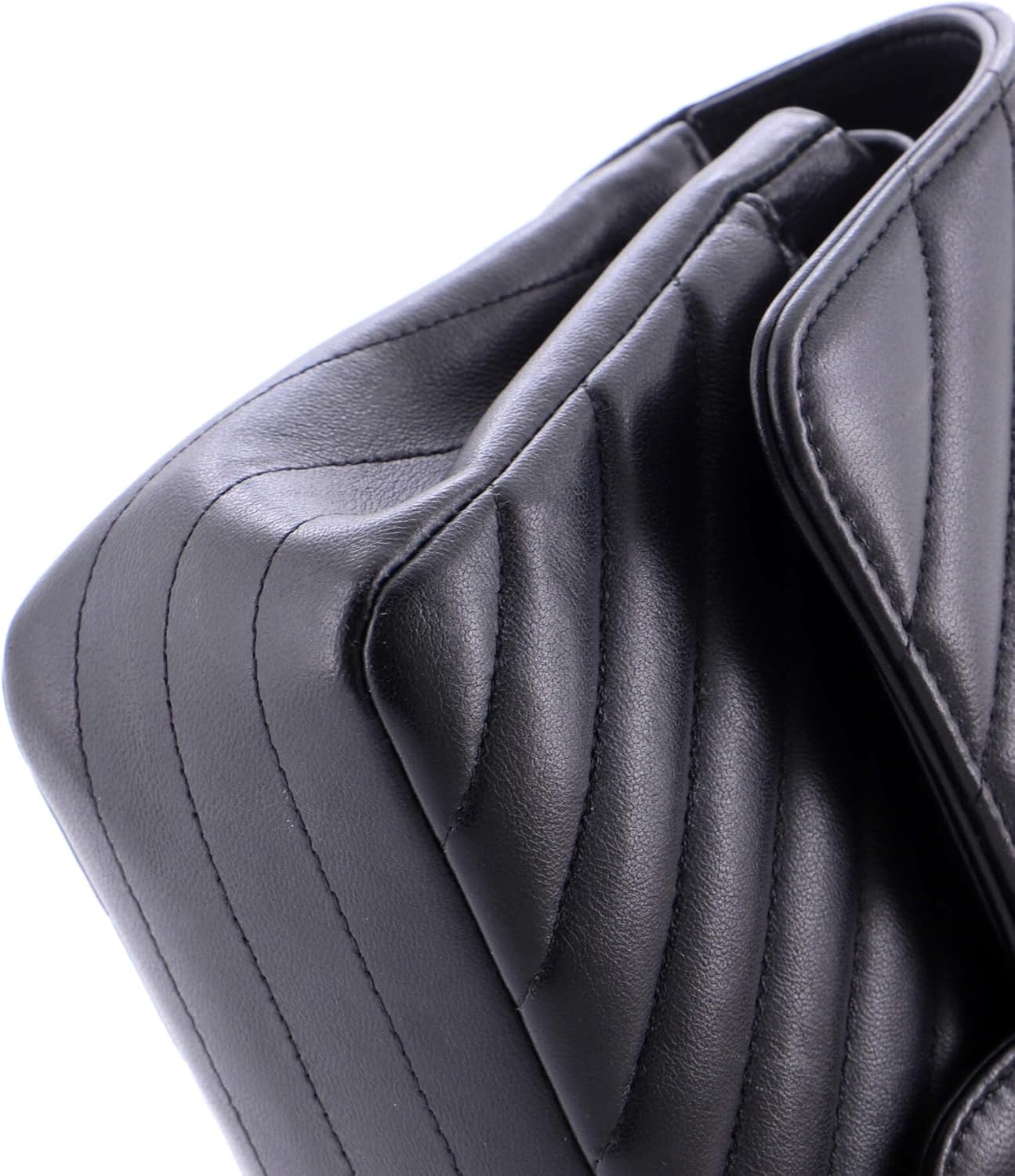 Chanel, Classic Double Flap Bag Chevron Lambskin Small, Black