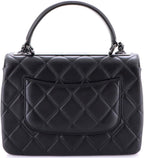 Chanel, Trendy CC Top Handle Bag Quilted Lambskin Small, Black