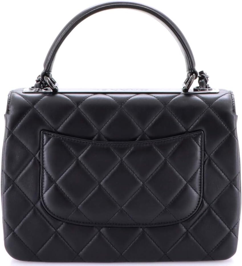 Chanel, Trendy CC Top Handle Bag Quilted Lambskin Small, Black