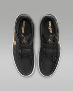 Nike Air Jordan 1 Low FlyEase "Black/Metallic Gold" DM1206-071 [US 7-16]
