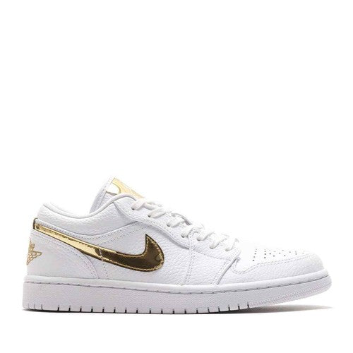 Nike WMNS AIR JORDAN 1 LOW SE "WHITE/GOLD" CZ4776-100 Sneakers [US 5-12]