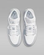 Nike WMNS Air Jordan 1 Low "White/Aluminum/Wolf Gray" DC0774-105 [US 5-12]