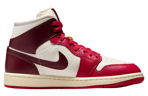 Nike Air Jordan 1 Mid Sail Mystic Hibiscus BQ6472-119 Women's Size