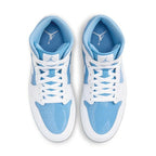 Nike Air Jordan 1 Mid "White/Legend Blue" FZ2142-114 Sneakers [US 7-12]