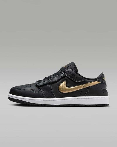 Nike Air Jordan 1 Low FlyEase "Black/Metallic Gold" DM1206-071 [US 7-16]