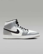 Nike Air Jordan 1 Mid "Light Smoke Grey/White/Black" 554724-092 [US 7-14]