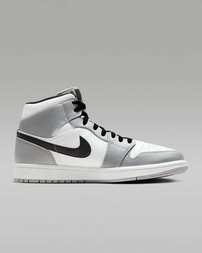 Nike Air Jordan 1 Mid "Light Smoke Grey/White/Black" 554724-092 [US 7-14]