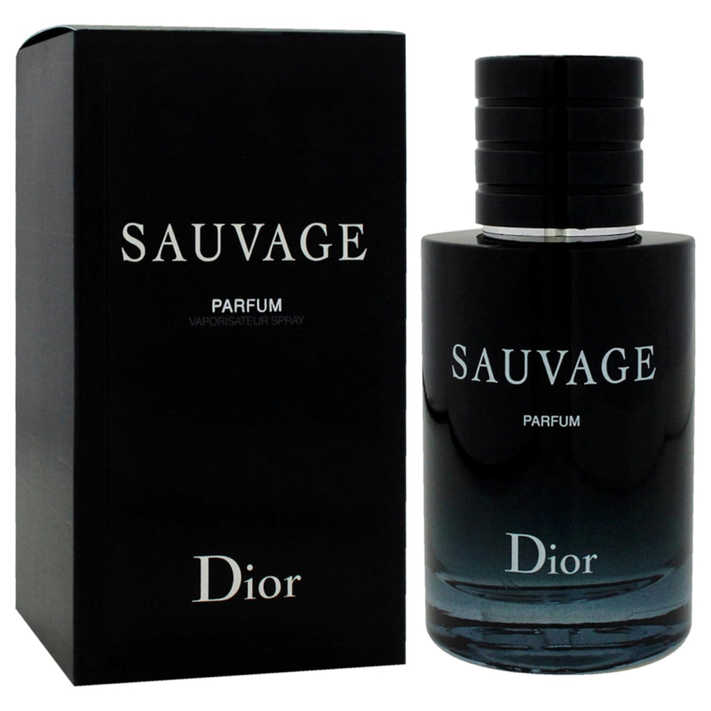 Dior Sauvage Parfum Spray for Men 2.0 Ounces, clear
