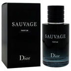 Dior Sauvage Parfum Spray for Men 2.0 Ounces, clear