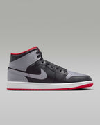 Nike Air Jordan 1 Mid "Black/Fire Red/White/Cement Gray" DQ8426-103 [U 7-13]