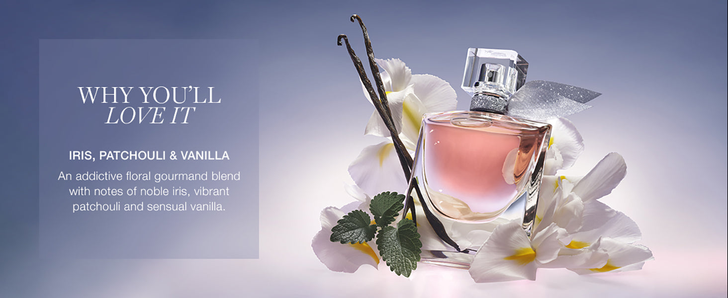 Lancôme La Vie Est Belle Eau de Parfum - Long Lasting Fragrance with Notes of Iris, Earthy Patchouli, Warm Vanilla & Spun Sugar - Floral & Sweet Women's Perfume