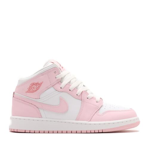 Nike Air Jordan 1 Mid Pink Foam Valentines Day DQ8423-608 GS & Women's Size