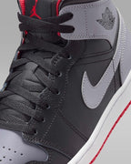 Nike Air Jordan 1 Mid "Black/Fire Red/White/Cement Gray" DQ8426-103 [U 7-13]