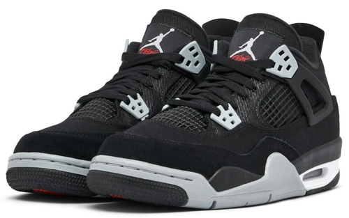 Nike Air Jordan 4 Retro Black Canvas DV0553-006 GS & Women's Size