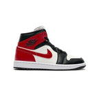Nike Air Jordan 1 Mid Gym Red Off Noir BQ6472-160 Women's Size