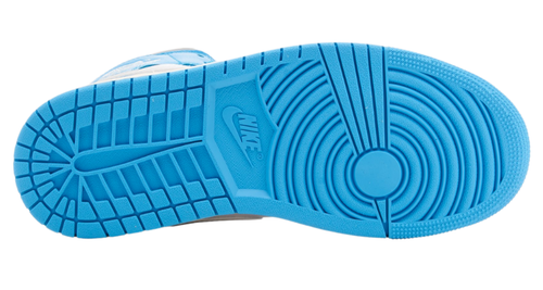 Nike Air Jordan 1 Mid Dark Powder Blue White Grey BQ6472-400 Women's Size