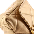 Chanel, 19 Flap Bag Quilted Leather Medium, Gold