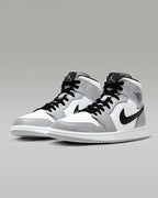Nike Air Jordan 1 Mid "Light Smoke Grey/White/Black" 554724-092 [US 7-14]