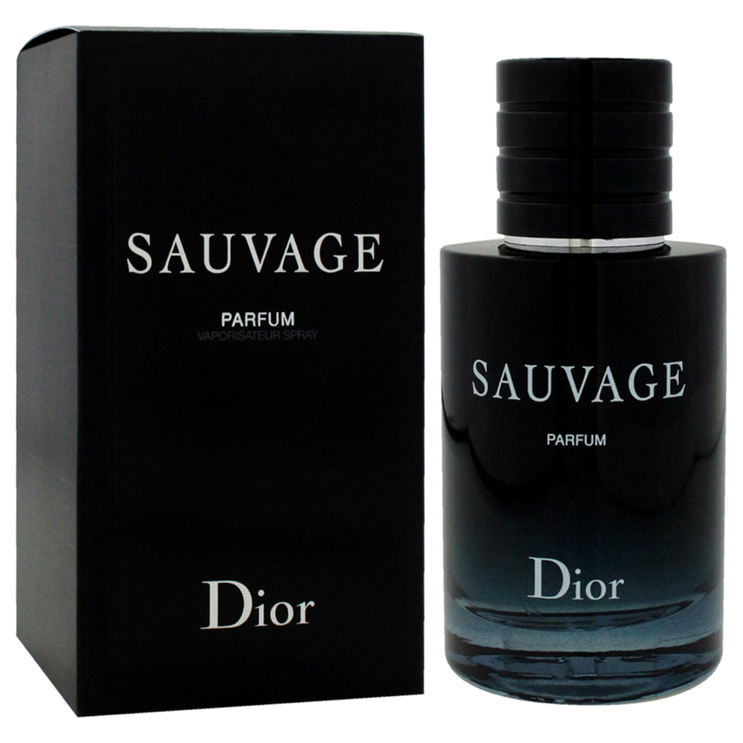 Dior Sauvage Parfum Spray for Men 2.0 Ounces, clear