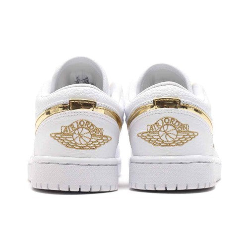 Nike WMNS AIR JORDAN 1 LOW SE "WHITE/GOLD" CZ4776-100 Sneakers [US 5-12]