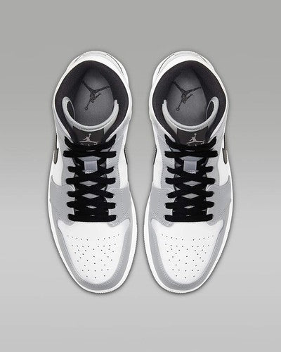 Nike Air Jordan 1 Mid "Light Smoke Grey/White/Black" 554724-092 [US 7-14]