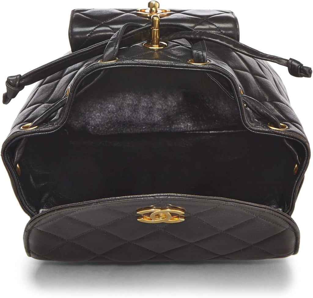 Chanel, Quilted Lambskin ; Classic Backpack Medium, Black : Clothing, Shoes & Jewelry