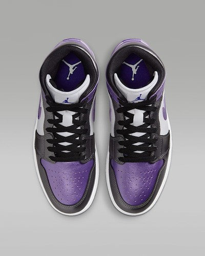 Nike WMNS Air Jordan 1 MID SE "White/Black/Grape Ice" HJ5911-105 Women's