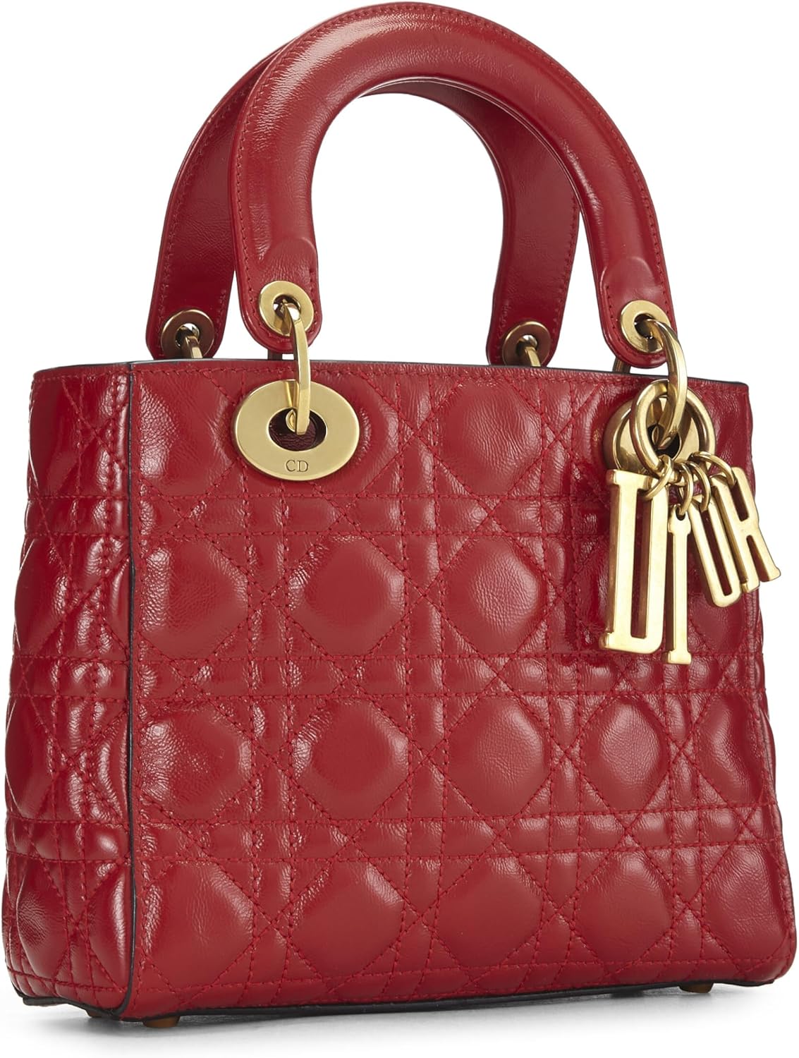 Christian Dior, Red Calfskin My Lady Dior Lucky Charm Small, Red