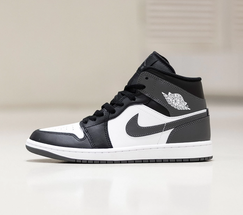 Nike Air Jordan 1 Mid Black White Iron Grey DQ8426-001 Men's Size