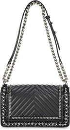 Chanel, Black Quilted Calfskin Jacket Boy Bag Medium, Black