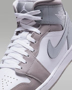 Nike Air Jordan 1 Mid SE "White/Medium Gray/Cool Gray" HF3216-100 [US 7-13]