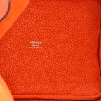 Hermès, Picotin Lock Bag Clemence PM,Orange Poppy