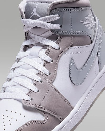 Nike Air Jordan 1 Mid SE "White/Medium Gray/Cool Gray" HF3216-100 [US 7-13]